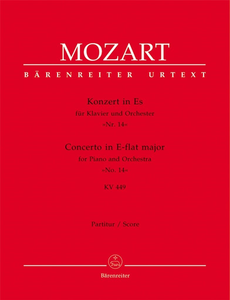 Concerto for Piano and Orchestra No. 14 in Eb major K. 449